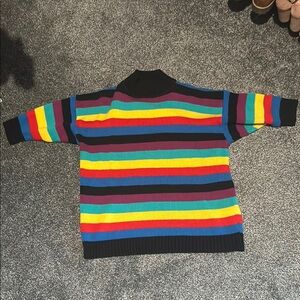 Vintage Colorful Striped Sweater